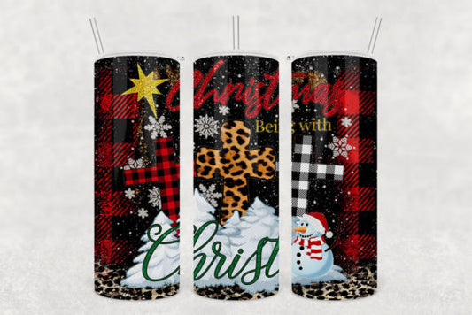 CHRIST BEINGS WITH CHRISTMAS TUMBLER