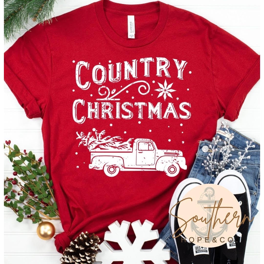 COUNTRY CHRISTMAS TEE