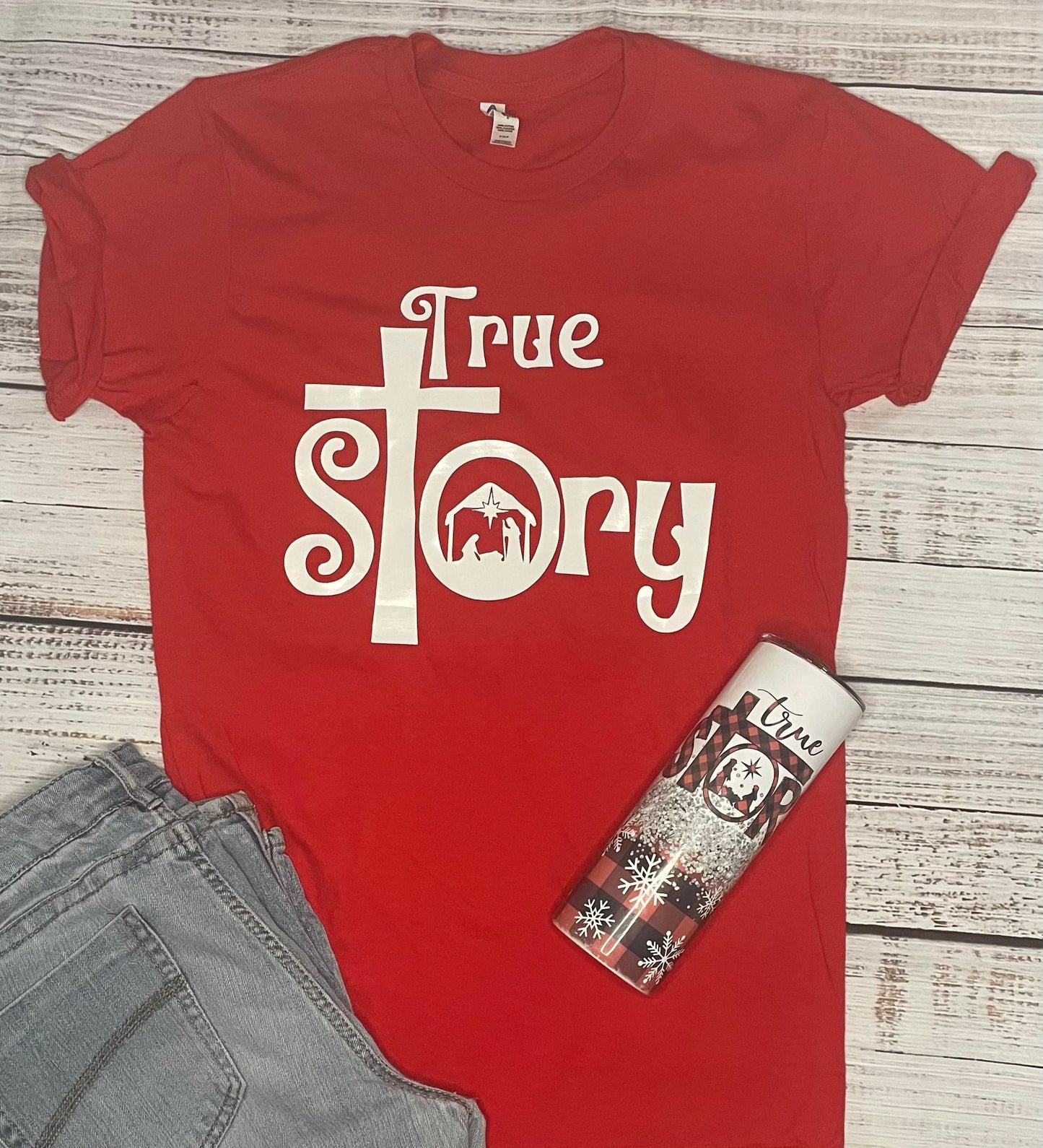 TRUE STORY BUNDLE TSHIRT AND TUMBLER